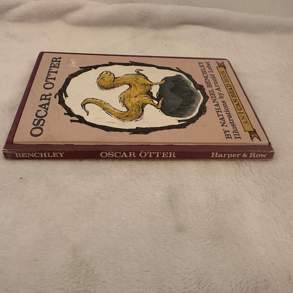 Harper & Row Oscar Otter Kids OS Pink Good 1966 Arnold Lobel I Can Read Book - Picture 7 of 8